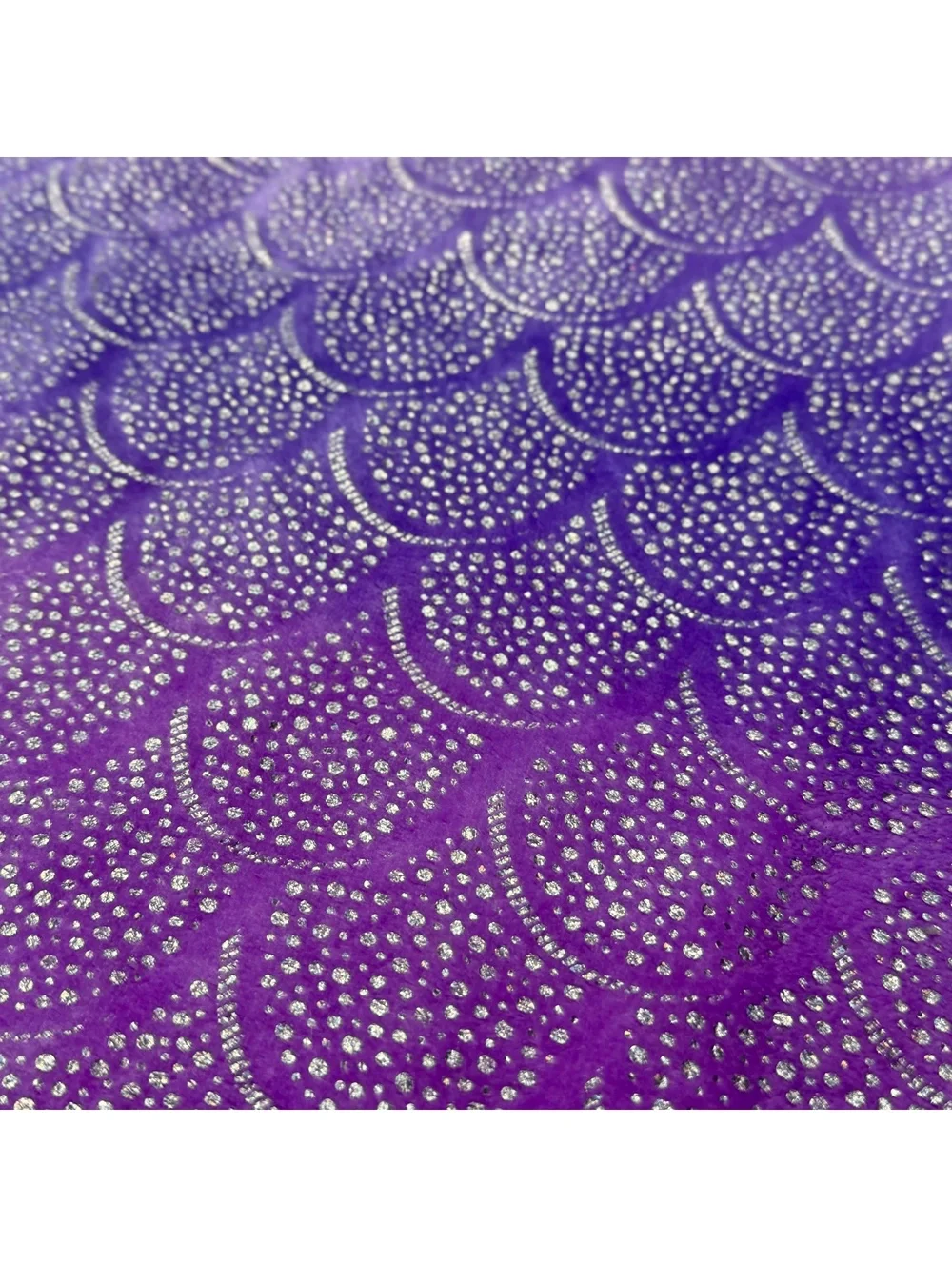 Purple Ombre Mermaid Tail Blanket with Sequined Fin